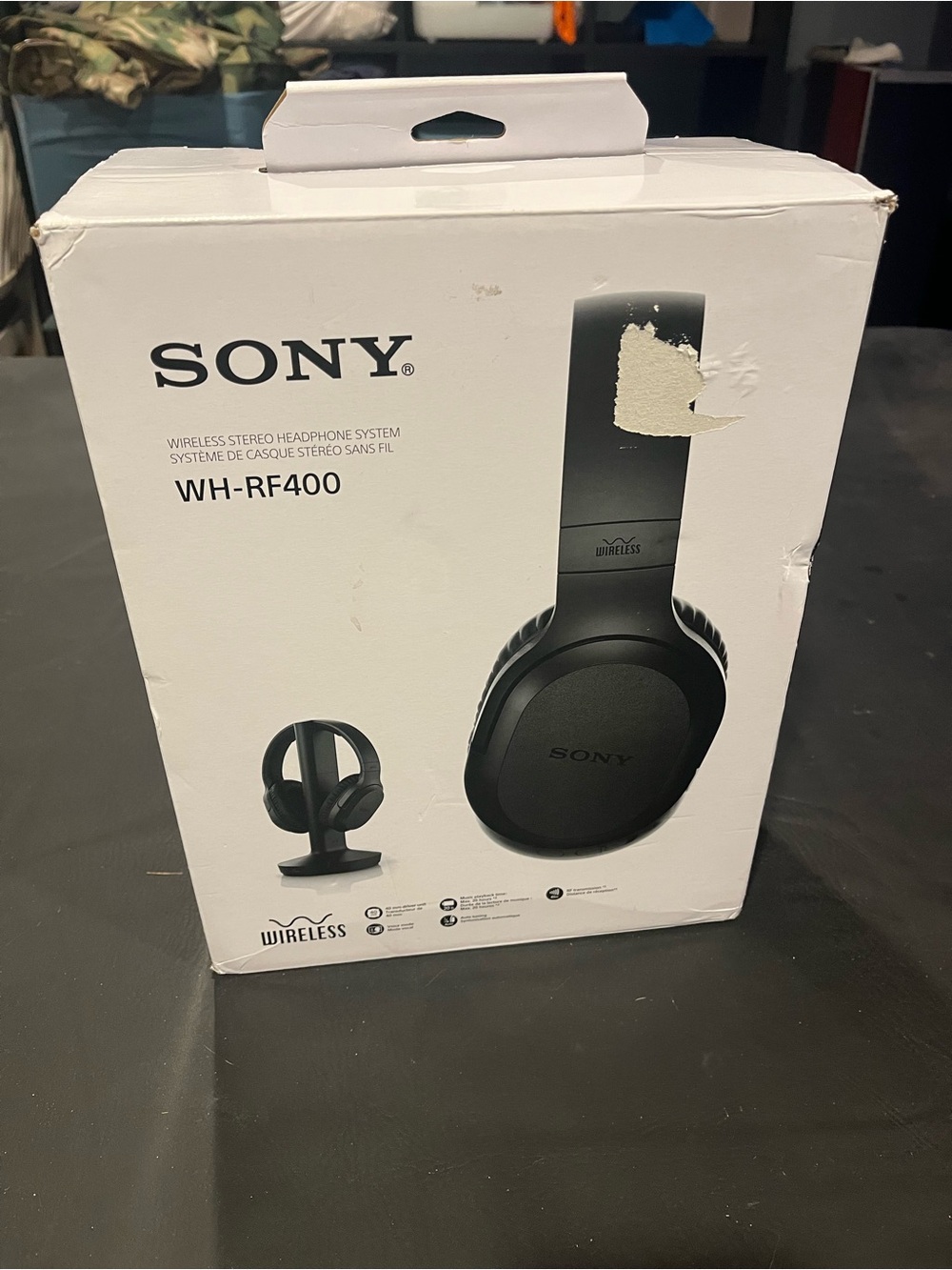 Sony WH-RF400 Wireless Headphones - Black